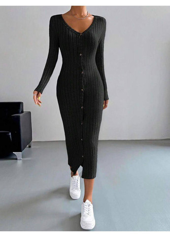 Чорна сукня зі смужками Luna