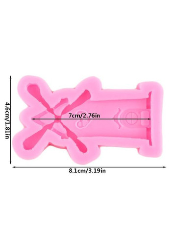 силікон Млин 81 на 46 мм рожевий Jannet Молд (368801635)