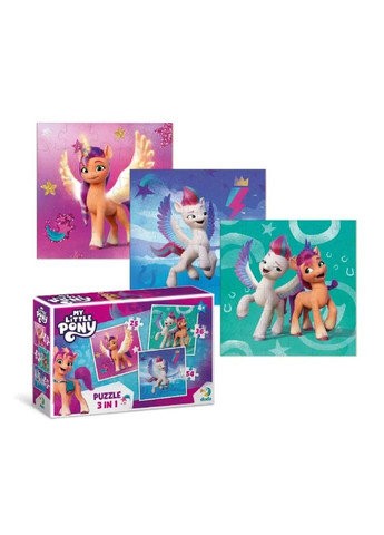 Детские Пазлы 3 в 1 My Little Pony "Зипп и Санни" DoDo 200384 No Brand (330606132)