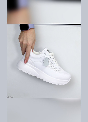 Белые демисезонные комфортные женские кроссовки No Brand