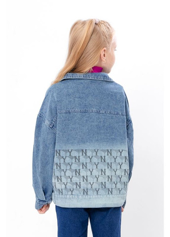 Синя демісезонна куртка джинсова для дівчинки (p-15033) Носи своє