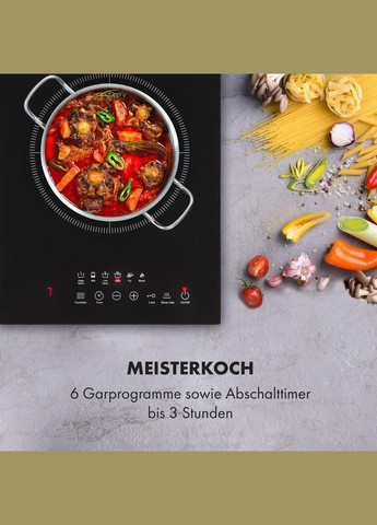 Плита индукционная Cook'n'Roll с выносным термодатчиком 2000 Вт (10034708) Klarstein (338194807)