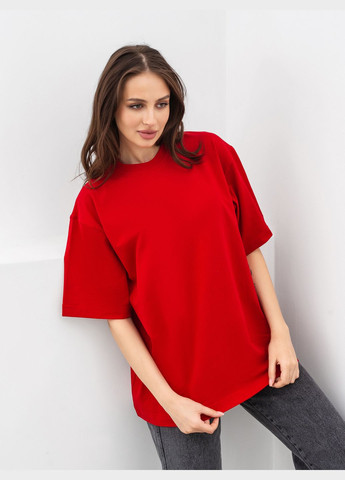 Красная летняя футболка romashka Ромашка Портленд