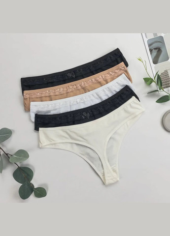 Жіночі труси-стринги батал 5 шт Nicoletta (342119863)