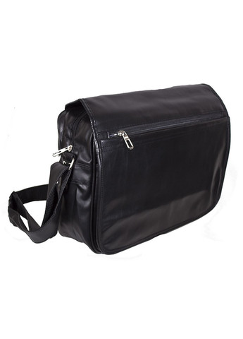 Чоловіча сумка зі штучної шкіри VC7711-569 Чорна Dovhani (370848552)