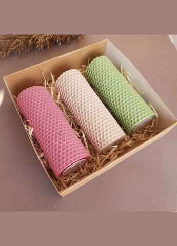 Набір трьох свічок з вощини 13 см Nabor1022 Царство Меду (324627643)