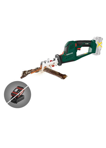 Акумуляторна садова пила сучкоріз PASA 20Li A1 20V без АКБ і зарядного пристрою Parkside (264914073)