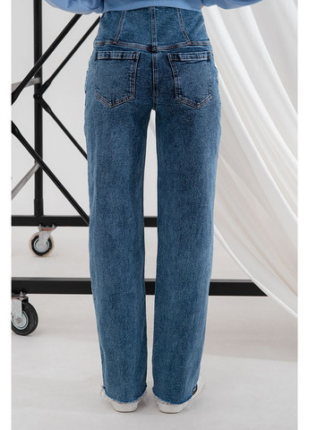 Джинси для вагітних широкі з високим поясом сині Юла мама - (352539049)