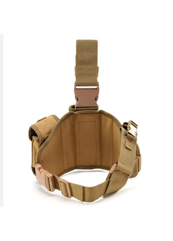 Тактическая кобура на бедро Tactic универсальная Койот – армейская кобура с платформой MOLLE (cob-coyote) L&L (363132356)