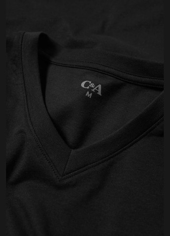 Черная футболка из хлопка C&A