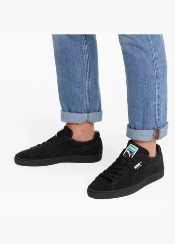 Черные кроссовки мужские suede classic xxi black 374915-12 Puma