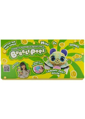 Мягкая игрушка с ароматом " мини. Лимонный мышонок" (20 см) Bubble Pops (372821951)