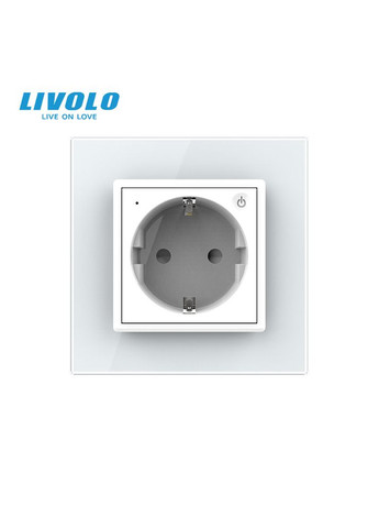 Умная розетка EC с заземлением (VL-M7FCTC16AZ2-2WP) Livolo (370985114)