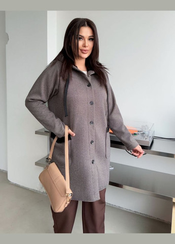 Бежевый демисезонный кардиган No Brand