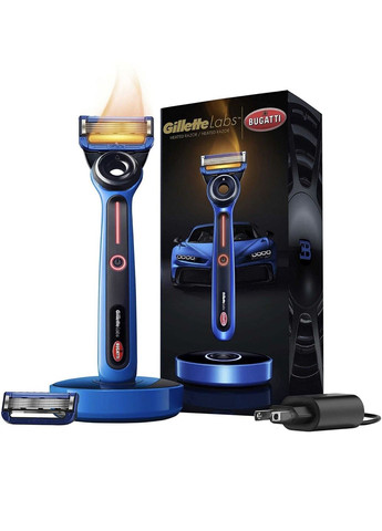 Станок для гоління з підігрівом Labs Bugatti Limited Edition 1 станок 2 картриджа и зарядное устройство Gillette (278773562)