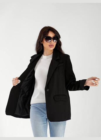 Черный женский женский деловой пиджак MonCher - всесезон