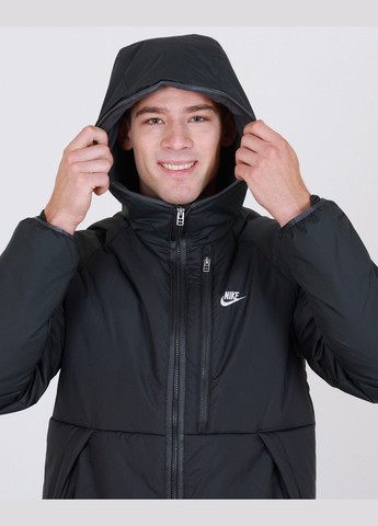 Чорна демісезонна куртка чоловіча thermafit legacy dx2038-010 осінь-весна чорна Nike