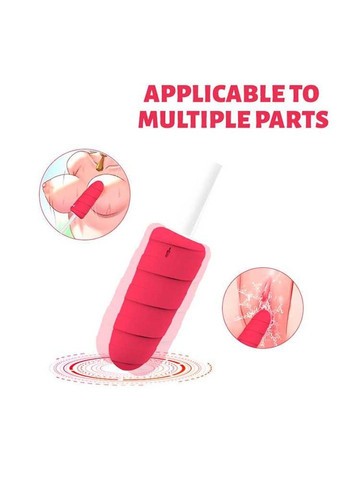 Розовый вибратор "Мороженое" 10X Popsicle Vibrator USB - Розовый – Вибраторы No Brand (288538392)