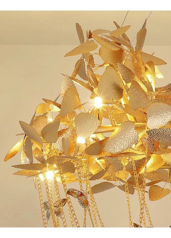 Люстра підвісна на 10 лампочок 26609 Золото 75-200х60х60 см. Sunnysky (324396003)