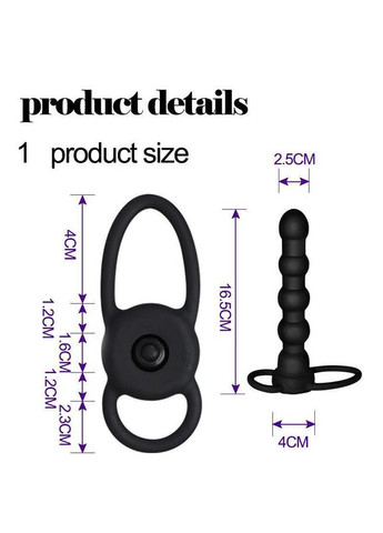 Насадка на пеніс для подвійного проникнення з вібрацією Double Prober страпон на пеніс Lovetoy (303884705)