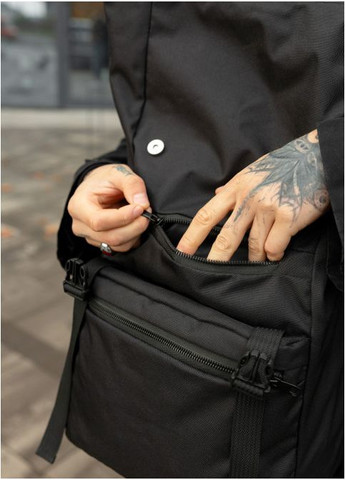 Чоловічий тканинний рюкзак рол з відділенням під ноутбук Чорний (5750301641) Sambag (361244822)