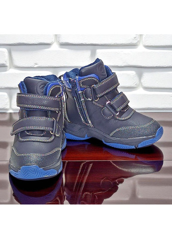 Зимові черевики на липучках для хлопчика на овчині Клібі Clibee (360406367)