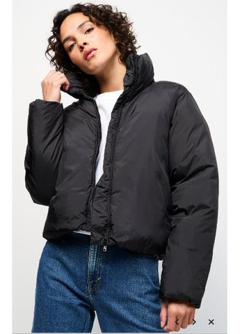 Черная дута теплая куртка weekday H&M