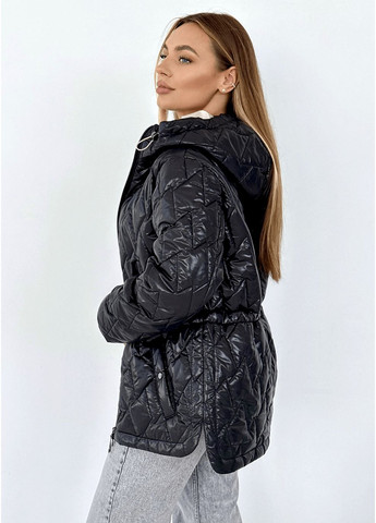 Чорна демісезонна куртка elina (01199-brown144) MioRichi