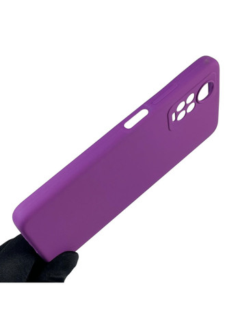 Чехол для Redmi Note 12 Pro 4G силиконовый с микрофиброй на сяоми редми нот 12 про 4г фиолетовый Xiaomi (366388604)