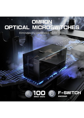 Геймерська бездротова миша з магнію R2 Black, PixArt PAW3950, 8K, 42000DPI ATTACK SHARK (370202783)