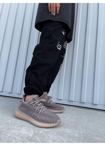 Сірі Осінні кросівки чоловічі adidas yeezy boost 350 mono mist адідас ізі буст No Brand