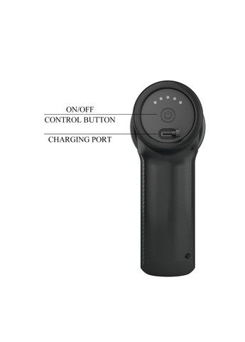 Вибромассажер пистолет Dj Doctor Massage Gun, 12.1 х 3.8 см Pretty Love (372511167)