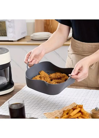 Форма квадратна силіконова для аерогрилю мультипечі та фритюрниці 19 см UK-5871 No Brand (356112312)