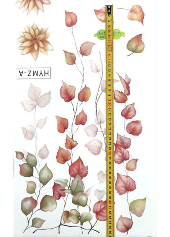 Наклейка на стену Свисающие зеленые растения (лист 60 х 90 см) Б296-33 HYMZ-AB No Brand (362269121)