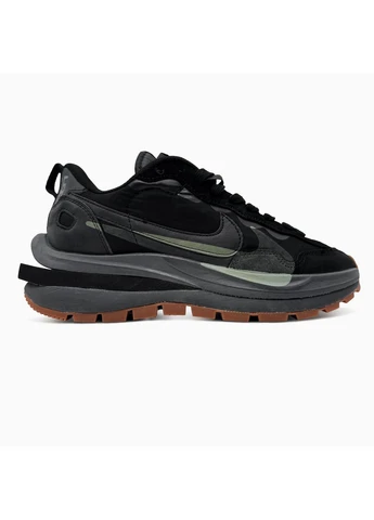 Чорні літні кросівки nike vaporwaffle x sacai black найк вапорвафл No Brand