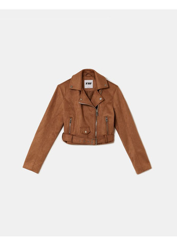 Коричневая демисезонная куртка женская Tally Weijl