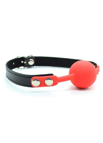 Кляп Silicone ball gag with lock силиконовый с замком Красный CherryLove DS Fetish (293293699)
