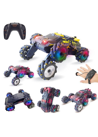 Трюкова машинка перевертень на радіокеруванні Berserk CR Дрифт кар Всюдихід з розпилювачем та підсвічуванням Пульт+Браслет Stunt Car (312233818)