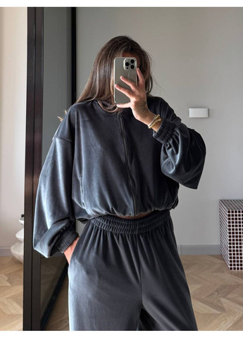 Велюровий оверсайз костюм — ЗАМІР В ОПИСІ DK/DL Мода без кордонів (365715948)