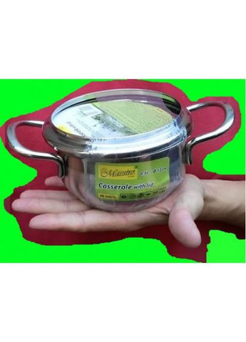 Каструля нержавійка з кришкою 12 см, 0.5 л (MR-3508-12) Maestro (334713836)