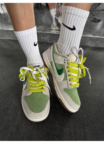 Зелені кросівки чоловічі nike sb dunk 85 double swoosh green найк сб данк зелені демісезон No Brand