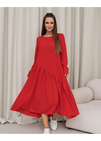 Червона повсякденний сукня 14454 s червоний ISSA PLUS