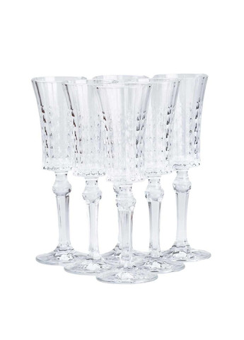 Келихи для шампанського на високій ніжці 6 штук TS Kitchen HP51A (317511717)