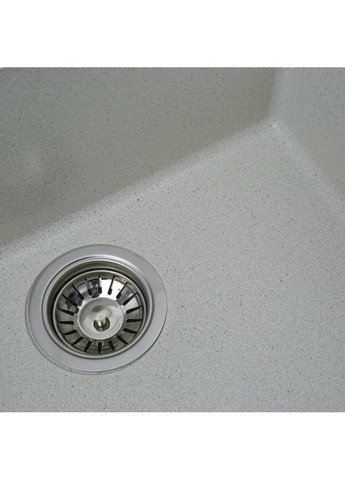 Гранітна мийка для кухні OASIS 5444 матова Біла в крапку Valeso (336934491)