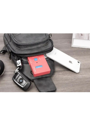 Рюкзак повсякденний міський на кожен день чоловічий з широкою лямкою через плече екошкіра 28.5х4.5х15 см (478010-Prob) Сірий Unbranded (301609854)