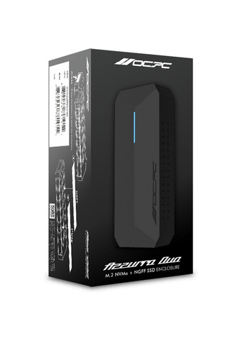Внешний карман Azzurro Duo NVMe PCIe M.2 to USB 3.1 (OCAZZM2ECSD) OCPC (322336700)