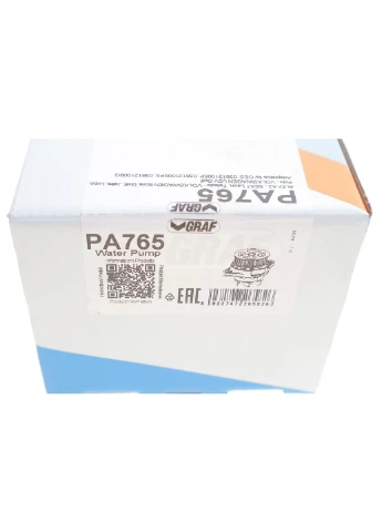 Помпа води Audi A2/Seat Leon/Toledo/VW Golf/Jetta/Polo/Bora 1.6 16V/1.6FSI 98-05 (27z) (B/B) (7 лоп PA765 UA63 Graf (345756837)