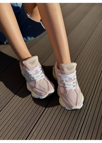 КРОССОВКИ ЖЕНСКИЕ NEW BALANCE 9060 WHITE PINK НЬЮ БЕЛАНС 9060 No Brand розовые демисезоны (368869502)