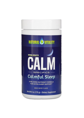 Напиток для спокойного сна, вкус ягод, Calm Specifics, Calmful Sleep, 170 гр Natural Vitality (315145811)