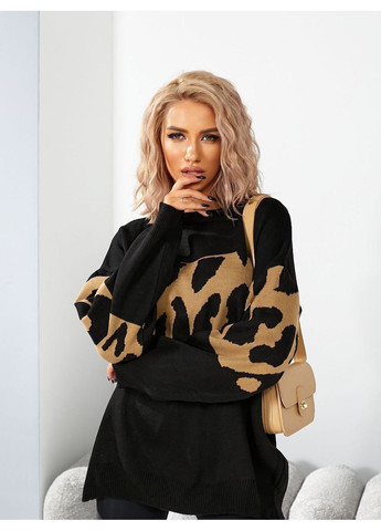 Черный женский свитер турция Osoblyva